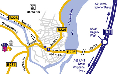 CI-getreue PDF-Vorlage f&uuml;r die Anfahrtsskizze