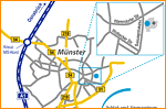 Anfahrtsskizze Münster