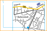 Anfahrtsskizze Ballenstedt