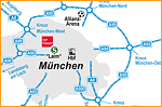 Anfahrtsskizze München für GXP Engaged Auditing Services