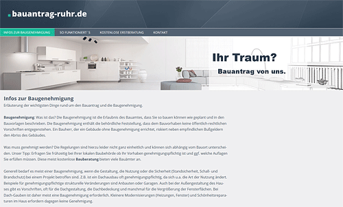 Webdesign-Agentur designbetrieb aus Essen realisiert die Online-Bauantrag-Plattform www.Bauantrag-Ruhr.de mit WordPress & im Responsive Webdesign Webdesign-Agentur designbetrieb aus Essen realisiert die Online-Bauantrag-Plattform www.Bauantrag-Ruhr.de mit WordPress & im Responsive Webdesign