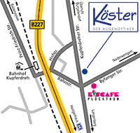 Anfahrtsskizze Essen von Köster der Augenoptiker Anfahrtsskizze Essen von Köster der Augenoptiker