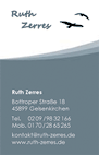 Gestaltung von Visitenkarten f&uuml;r Ruth Zerres