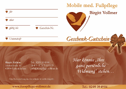 Gestaltung Geschenkgutschein von designbetrieb aus Essen Gestaltung Geschenkgutschein von designbetrieb aus Essen