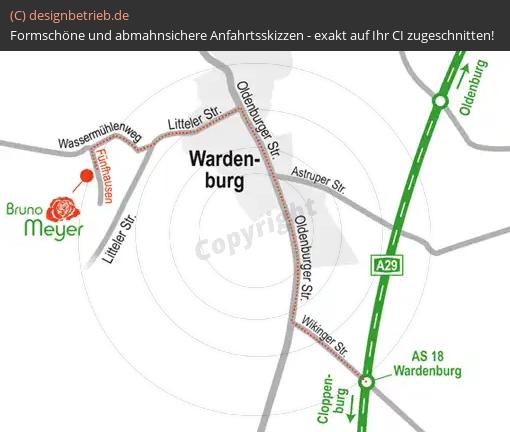 (259) Anfahrtsskizze Wardenburg