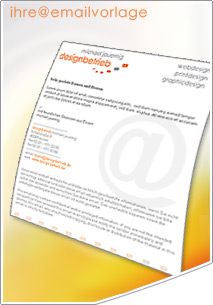  Wir gestalten HTML E-Mail-Vorlagen f�r Ihre Gesch�ftkorrespondenz, ansprechend und Corporate-Design-getreu