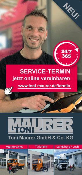 designbetrieb aus Essen entwickelt Werbeflyer für ein Online-Tool zur Servicetermin-Vereinbarung für die Toni Maurer GmbH & Co. KG