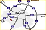Anfahrtsskizze (266) München Übersichtskarte