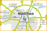Anfahrtsskizze (341) München Übersichtskarte