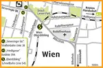 Anfahrtsskizze (391) Wien Sieveringer Straße Detailskizze