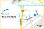 Anfahrtsskizze (447) Neubrandenburg
