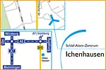 Anfahrtsskizze (522) Ichenhausen Kumbacher Straße