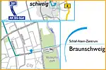 Anfahrtsskizze (545) Braunschweig