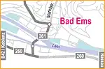 Anfahrtsskizze (556) Bad Ems