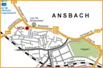 Anfahrtsskizze (566) Ansbach