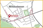 Anfahrtsskizze (614) Willebadessen (Detailkarte)