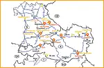 Anfahrtsskizze (775) Bayern, Österreich, Südtirol Regionenkarte