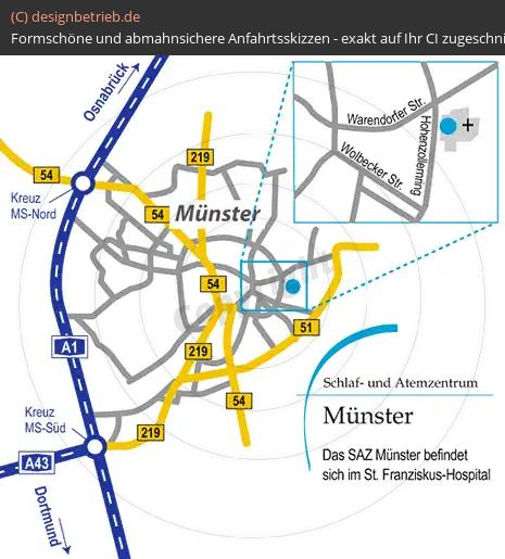 (143) Anfahrtsskizze Münster