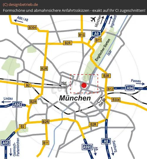 (247) Anfahrtsskizze München (Übersichtskarte)