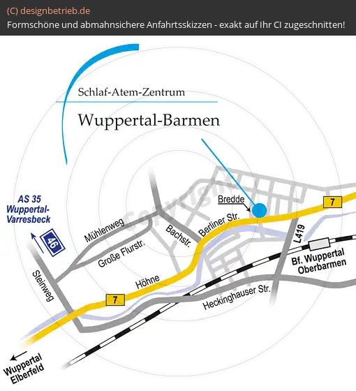 (276) Anfahrtsskizze Wuppertal Barmen