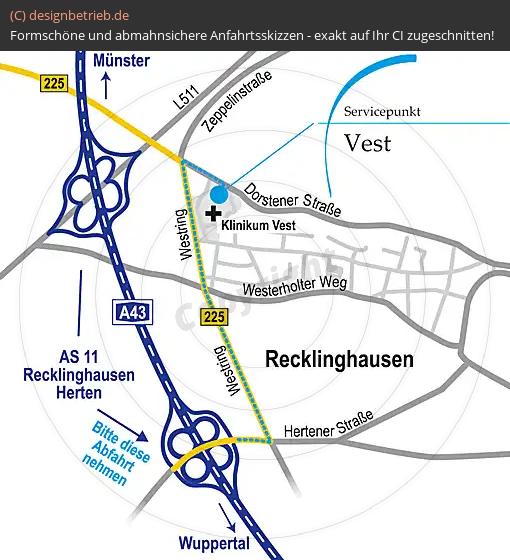(301) Anfahrtsskizze Recklinghausen