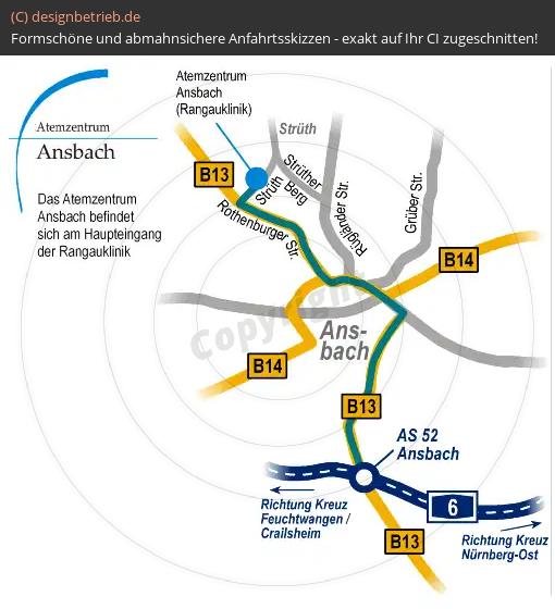 (42) Anfahrtsskizze Ansbach