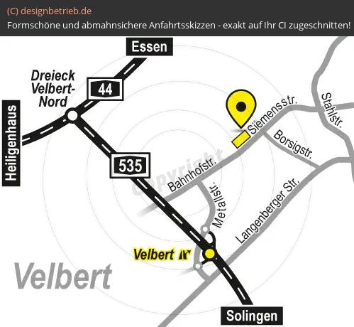 (482) Anfahrtsskizze Velbert Siemensstraße