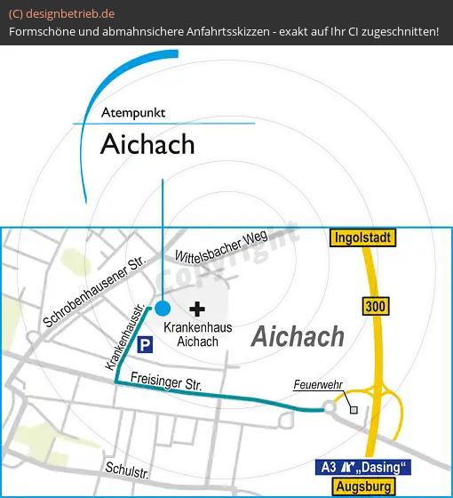 (542) Anfahrtsskizze Aichbach