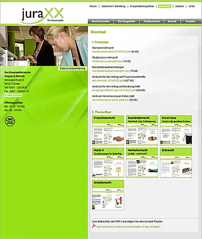 Webagentur Essen launcht www.juraxx-essen.de