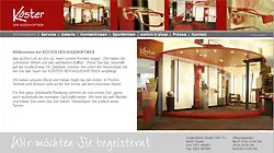 www.koester-deraugenoptiker.de
 - Corporate Design-Entwicklung
 - PHP-basiert
 - MYSQL-Datenbank gestützt
 - Content Management System CMS
 - Fotografische Arbeiten
- Webseite erstellt von "Webagentur Essen" (designbetrieb)